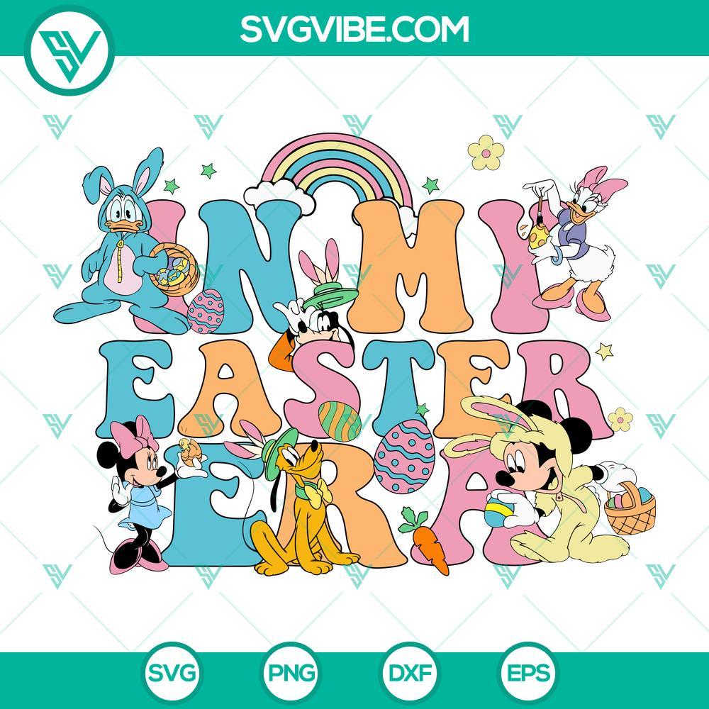 In My Easter Era Disney SVG, Cute Mouse And Friends Easter Bunny SVG PNG Cute Disney Easter Bunny SVG featuring Mouse and Friends for Cricut PNG, perfect for Easter crafts and projects.