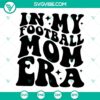 Football Mom SVG design with cute and trendy football elements for proud football moms. Great for DIY projects.