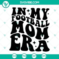 Football Mom SVG design with cute and trendy football elements for proud football moms. Great for DIY projects.
