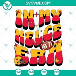 Kelce Era SVG download featuring Kansas City Chiefs and Taylor Swift, perfect for fans.