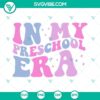 Colorful preschool and kindergarten SVGs, perfect for first day of Pre-K crafts. Ideal for back-to-school projects and decorations.