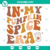 Pumpkin Spice Era SVG design for fall season crafts, featuring pumpkin and seasonal elements.