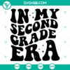 In My Second Grade Era SVG images featuring 2nd Grade Back to School design elements. Ideal for crafting and scrapbooking projects.