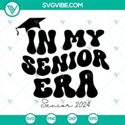 Senior Class of 2024 SVG file with elegant design, perfect for senior class projects and T-shirt printing.