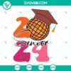 Groovy Class Of 2024 SVG Files with Senior and Senior 2024 designs for seniors, perfect for graduation crafts and decor.