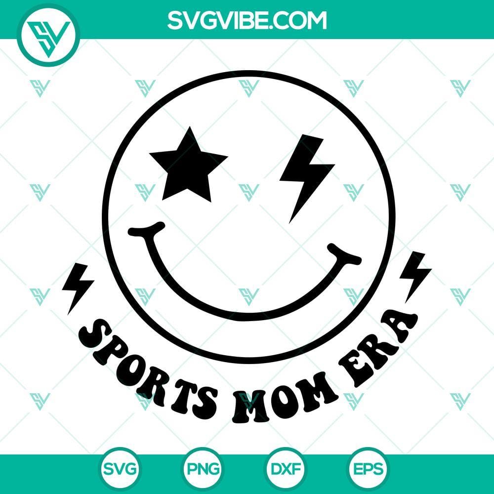 In My Sports Mom Era SVG, Sports Mom SVG, Mom Era SVG, Game Day SVG Sports Mom SVG design download for Game Day, featuring "In My Sports Mom Era" text. Perfect for any sports mom gear!