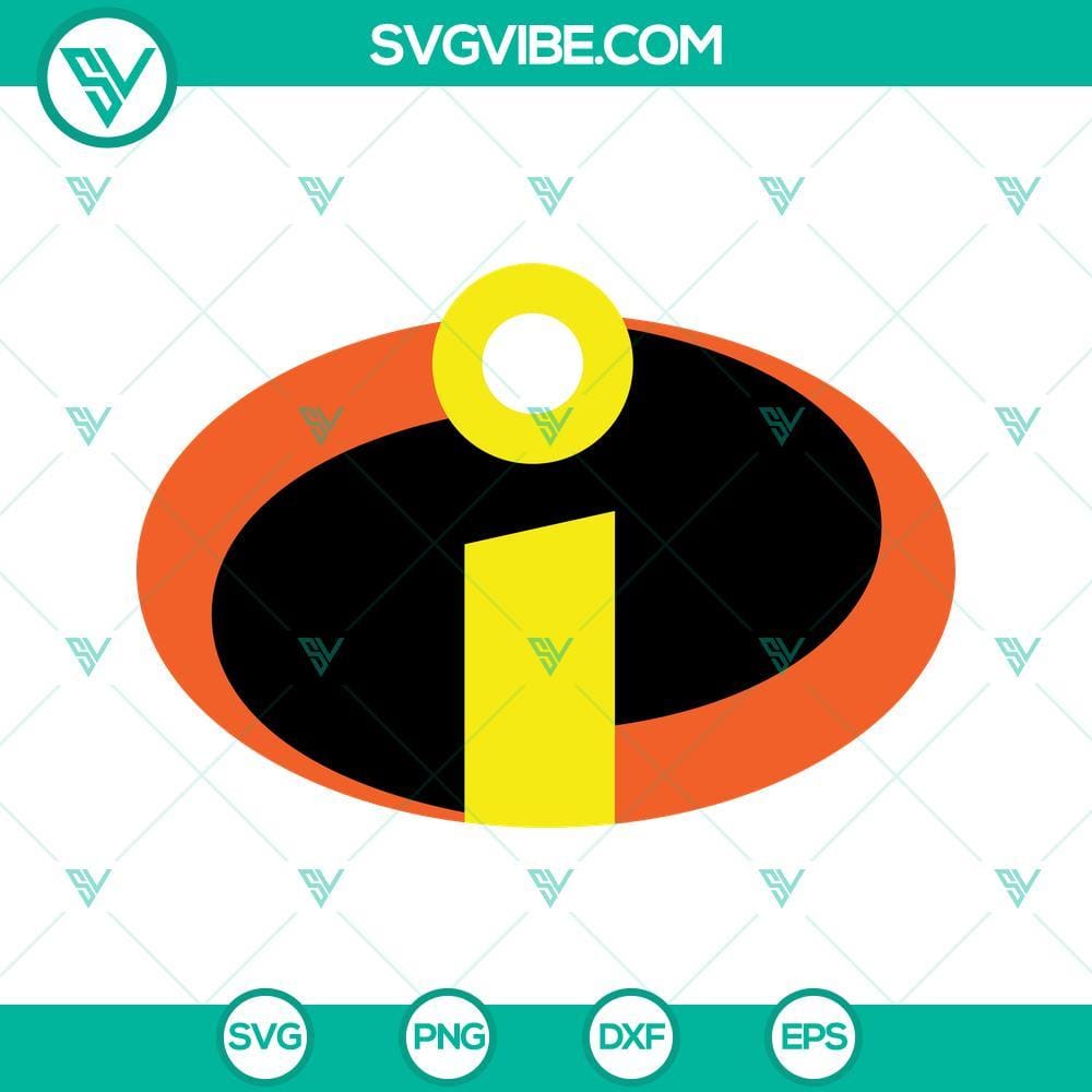 Incredibles Logo SVG, Disney The Incredibles SVG PNG DXF EPS Digital Download Incredibles logo SVG file with Disney characters, PNG, DXF, and EPS formats for download.
