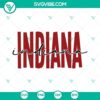 Indiana Football SVG with Hoosiers team spirit design, ideal for download. Crimson and cream colors, perfect for football enthusiasts.