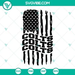 Indianapolis Colts American Flag SVG Download, Colts Football SVG Images PNG DXF 2