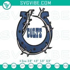 Indianapolis Colts NFL football logo machine embroidery design file for sports fans.