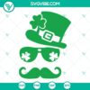 Irish leprechaun, lucky shamrock, and St Patricks Day SVG download with PNG format. Ideal for holiday crafting projects.