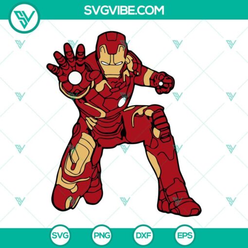 Iron Man SVG Download Bundle, Tony Stark SVG Files, The Avengers SVG File, 4