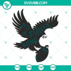 Philadelphia Eagles football themed SVG design for download, featuring Philly inspired elements. Great for Eagles fans.