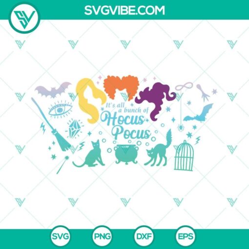 Hocus Pocus Starbucks SVG Images with full design, perfect for Halloween themed projects.