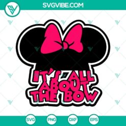 Minnie Mouse ears SVG with a bow design, perfect for Disney themes.