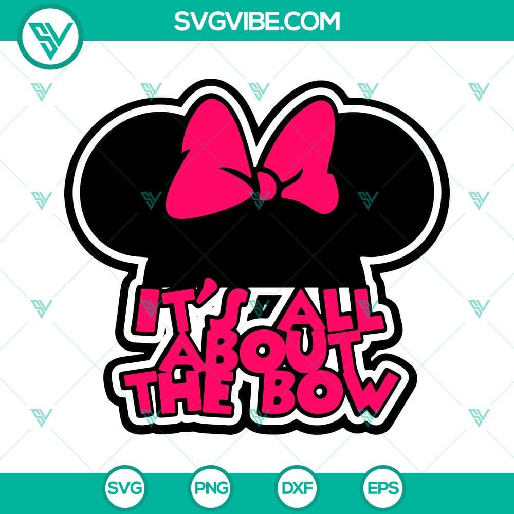 it-s-all-about-the-bow-minnie-ears-svg-mouse-head-svg-disney-girl-svg-png-dxf-eps-instant-download-7-mockup.jpg Minnie Mouse ears SVG with a bow design, perfect for Disney themes.