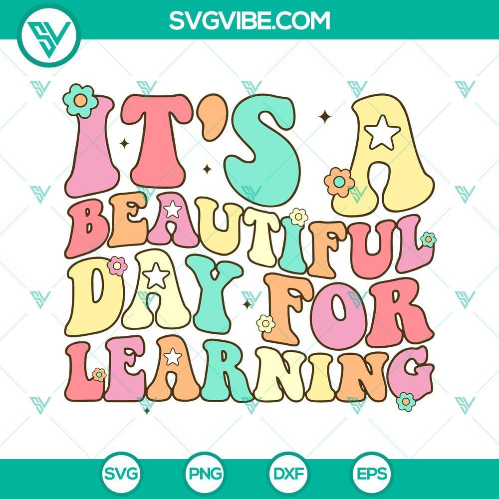 it-s-beautiful-day-for-learning-svg-love-school-svg-retro-teacher-svg-student-quotes-svg-png-dxf-eps-10-mockup.jpg Beautiful Day For Learning SVG with Retro Love School Design - perfect for educational projects and retro aesthetics.