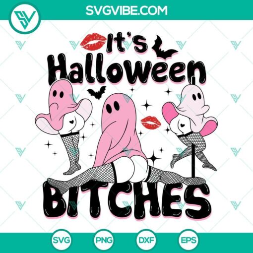 Halloween bitches SVG featuring horror sexy girls, perfect for spooky Halloween designs.