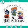 Hocus Pocus Stitch SVG featuring Stitch Sanderson, perfect for Halloween crafts and decor.