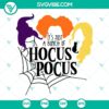Hocus Pocus SVG files, magical design, witchy theme, Halloween graphics, digital download.