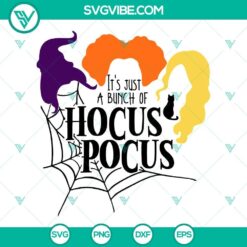 Hocus Pocus SVG files, magical design, witchy theme, Halloween graphics, digital download.