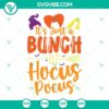 Hocus Pocus SVG files for Cricut, featuring Sanderson sisters, ideal for Halloween crafts and projects.