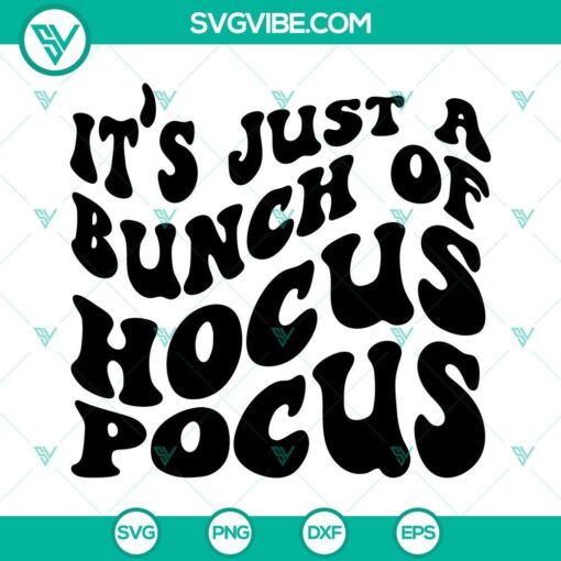 Hocus Pocus SVG file for Halloween with various formats such as PNG, DXF, EPS.