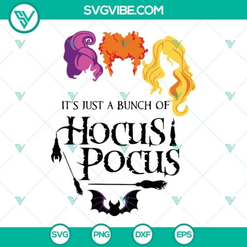 Hocus Pocus SVG images featuring Sanderson sisters for Halloween, spooky themed designs.