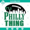 Philadelphia Eagles themed SVG file with football design, perfect for DIY crafts and fan projects.
