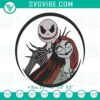 Nightmare Before Christmas Jack and Sally embroidery designs - cute couple file perfect for Halloween crafts and decor.