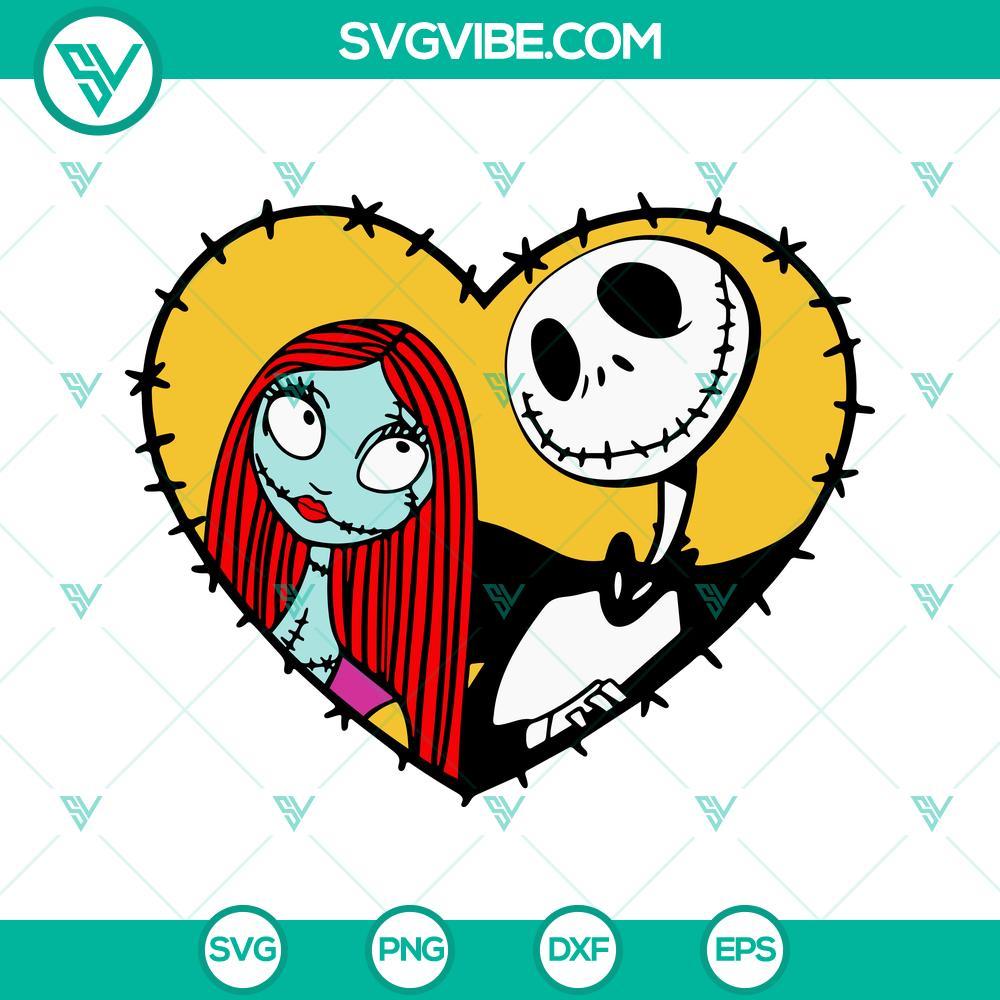 jack-and-sally-heart-svg-nightmare-before-christmas-svg-halloween-movie-svg-png-dxf-eps-cricut-3-mockup.jpg Jack and Sally heart SVG image with Nightmare Before Christmas SVG files, featuring the iconic couple in a romantic heart design.