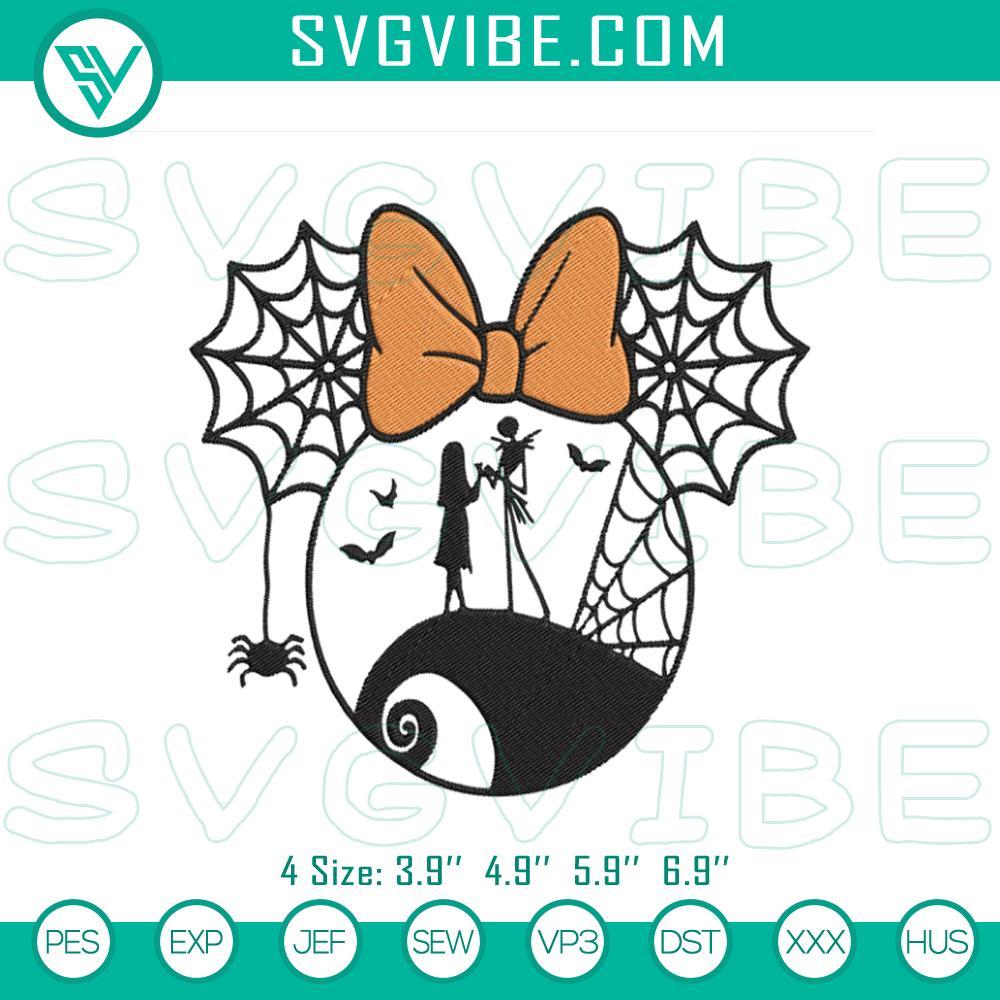 jack-and-sally-minnie-head-embroidery-designs-funny-disney-halloween-embroidery-files-mockup.jpg Jack and Sally Minnie head embroidery designs for Disney Halloween, featuring a funny and spooky theme. Great for Halloween projects.