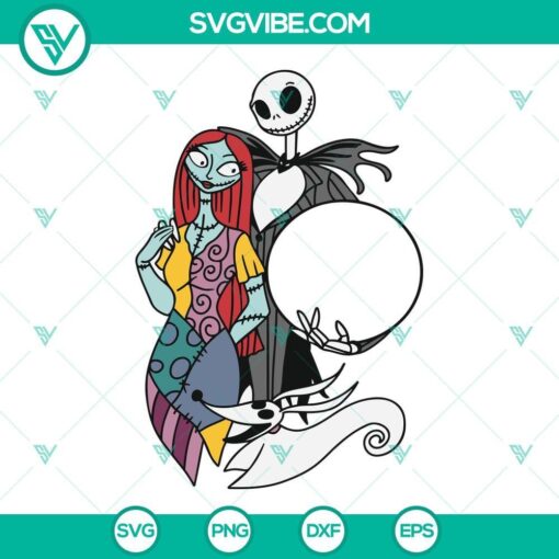 Jack and Sally Starbucks Cold Cup SVG files with Halloween full wrap design ideal for Halloween enthusiasts and DIY craft projects.