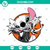 Disney Nightmare Before Christmas Jack And Sally Stitch SVG images with Zero SVG file, perfect for crafting projects.