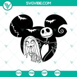 Jack and Sally Nightmare Before Christmas SVG images for Halloween decorations, perfect for crafts and DIY projects.