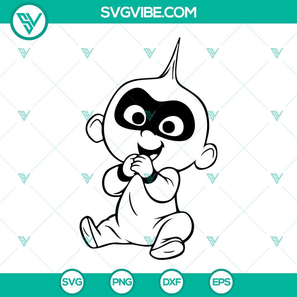 jack-jack-parr-smile-svg-incredible-baby-svg-disney-superhero-cartoon-png-dxf-eps-5-mockup.jpg Jack Jack Parr smiling digital SVG images featuring the incredible baby superhero from Disney.