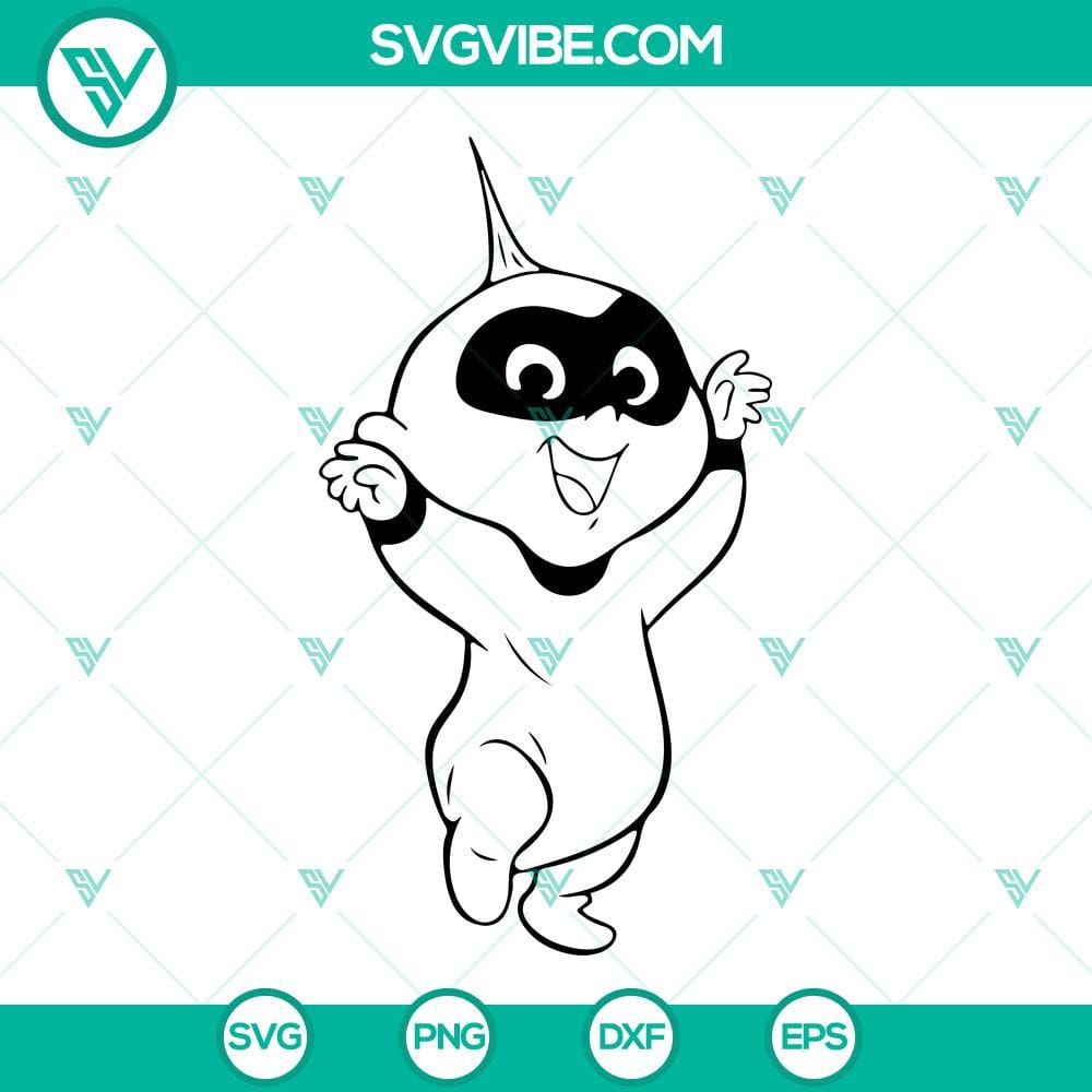 Jack Jack Parr SVG, Incredibles SVG, Disney Superhero Baby PNG DXF EPS Files Jack Jack Parr SVG Images, Incredibles SVG Images, Disney Superhero Baby PNG 1