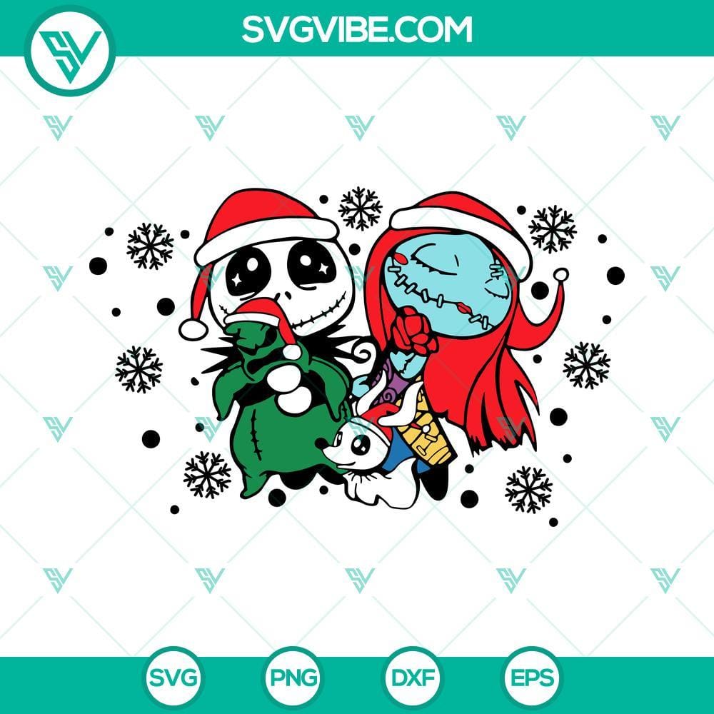 Jack Sally Oogie Boogie Christmas Starbucks Cup Wrap SVG File, The Jack Sally Oogie Boogie Christmas Starbucks Cup Wrap SVG File perfect for DIY crafts. Ideal for Disney and Tim Burton fans.