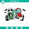 Jack, Sally, Oogie Boogie Starbucks Cold Cup SVG Files for Halloween, featuring spooky character designs for Halloween lovers.