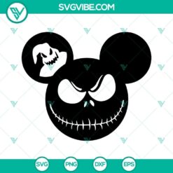 Jack Skellington and Oogie Boogie SVG design from Nightmare Before Christmas with Halloween theme for crafting and projects.