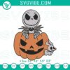 Jack Skellington in the Pumpkin embroidery design for spooky Halloween crafts.