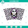 Jack Skellington leopard Starbucks cup SVG files featuring a full design, perfect for crafting projects.