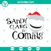 Jack Skellington Sandy Claws SVG from The Nightmare Before Christmas, digital download featuring PNG, DXF, and EPS files.