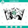 Jack Skellington Starbucks Cold Cup SVG with Halloween Full Wrap design, perfect for Halloween themed drinks.