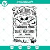 Jack Skellington whiskey label SVG image featuring Nightmare theme for brewery distillery.