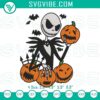 Jack Skellington with pumpkins embroidery files, spooky Halloween pumpkin design for Halloween crafts.