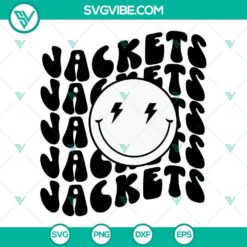 Jackets emoji and football themed SVG files for digital use, ideal for crafting projects.