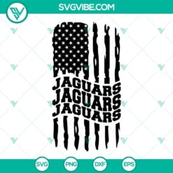 Jacksonville Jaguars American Flag SVG File, Jaguars Football SVG Image PNG 2