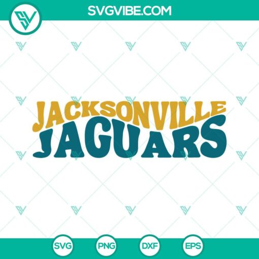 Jacksonville Jaguars football logo SVG file for cut files, PNG, DXF, EPS. Perfect for DIY projects and fan crafters.