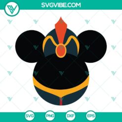 Jafar Disney Villain Mickey Mouse Ears SVG file with PNG, DXF, and EPS cut files, perfect for DIY projects and Disney themed crafts.
